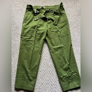 Loft green work pants, size 14